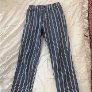 brandy melville striped tilden pants NWOT